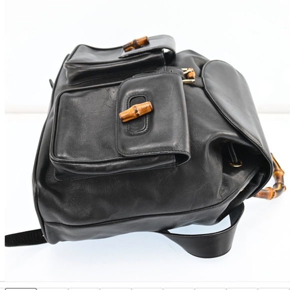 Authentic Gucci Bamboo Leather Backpack - Picture 4 of 16
